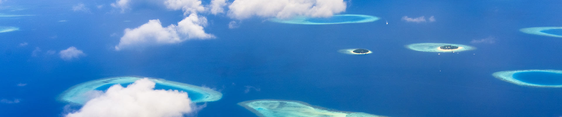 small islands in ocean