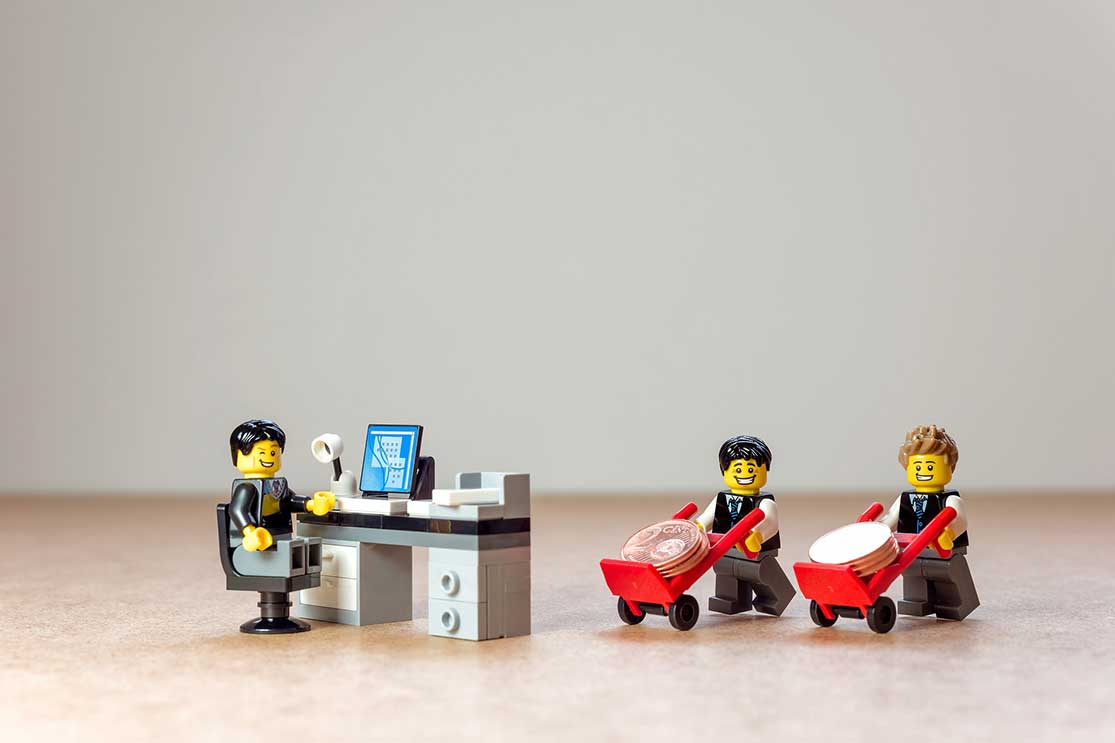 lego bank workers