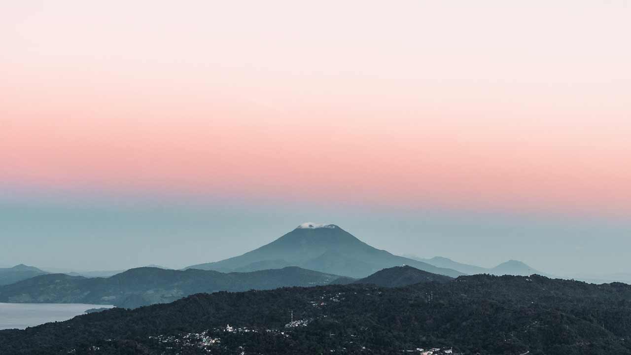 mountain in the horizon