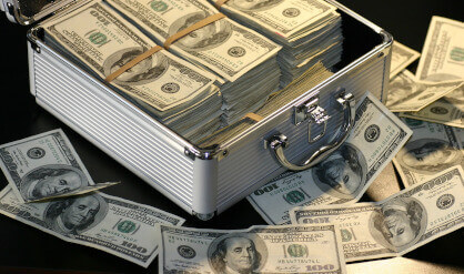 case full of cash